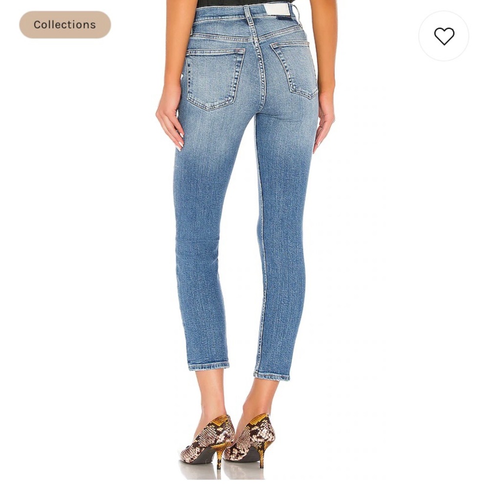 NWT Re/Done High Rise Ankle Crop - Picture 8 of 9